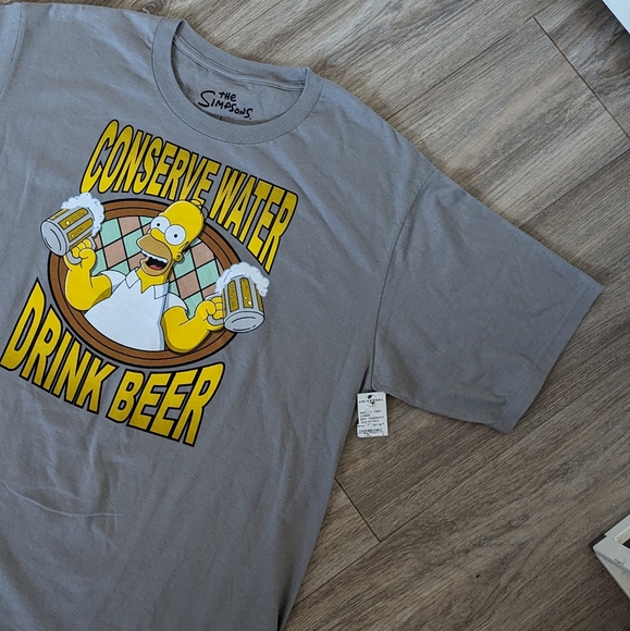 NWT The Simpsons T-shirt - Size Large - Gray - Picture 7 of 7